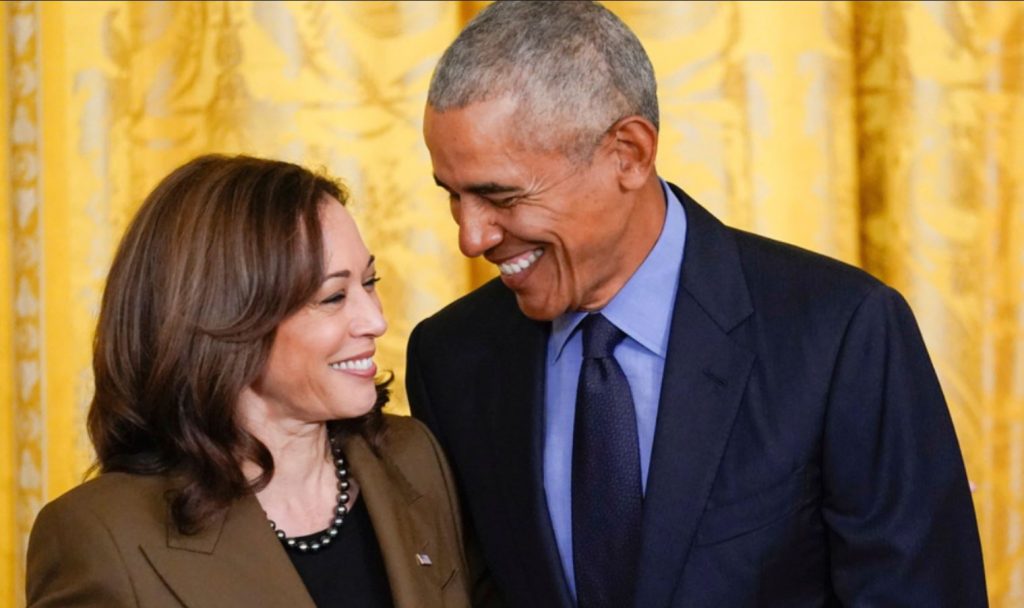 Harris and Obama